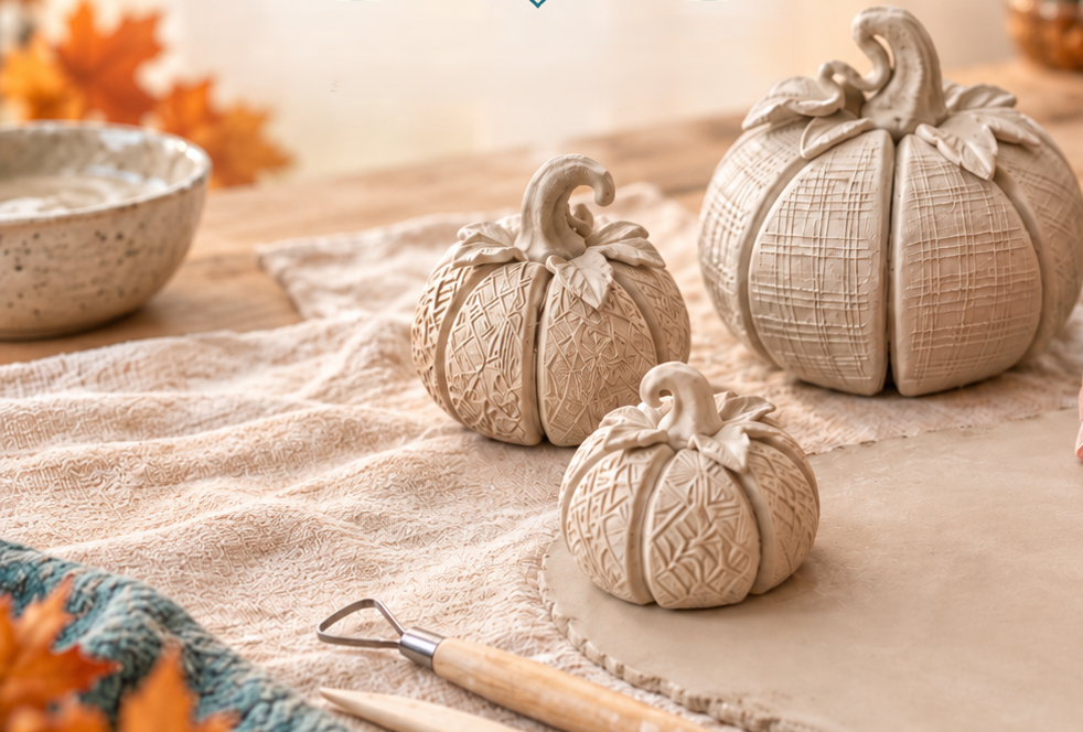SOLD OUT Adult Clay Pumpkin Building